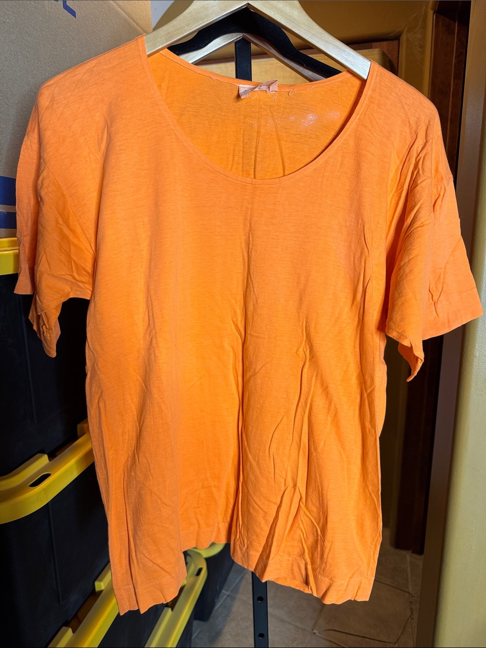Vintage Swan Swan Orange Cotton Tee Size 42 Medium Relaxed Fit - Picture 3 of 6